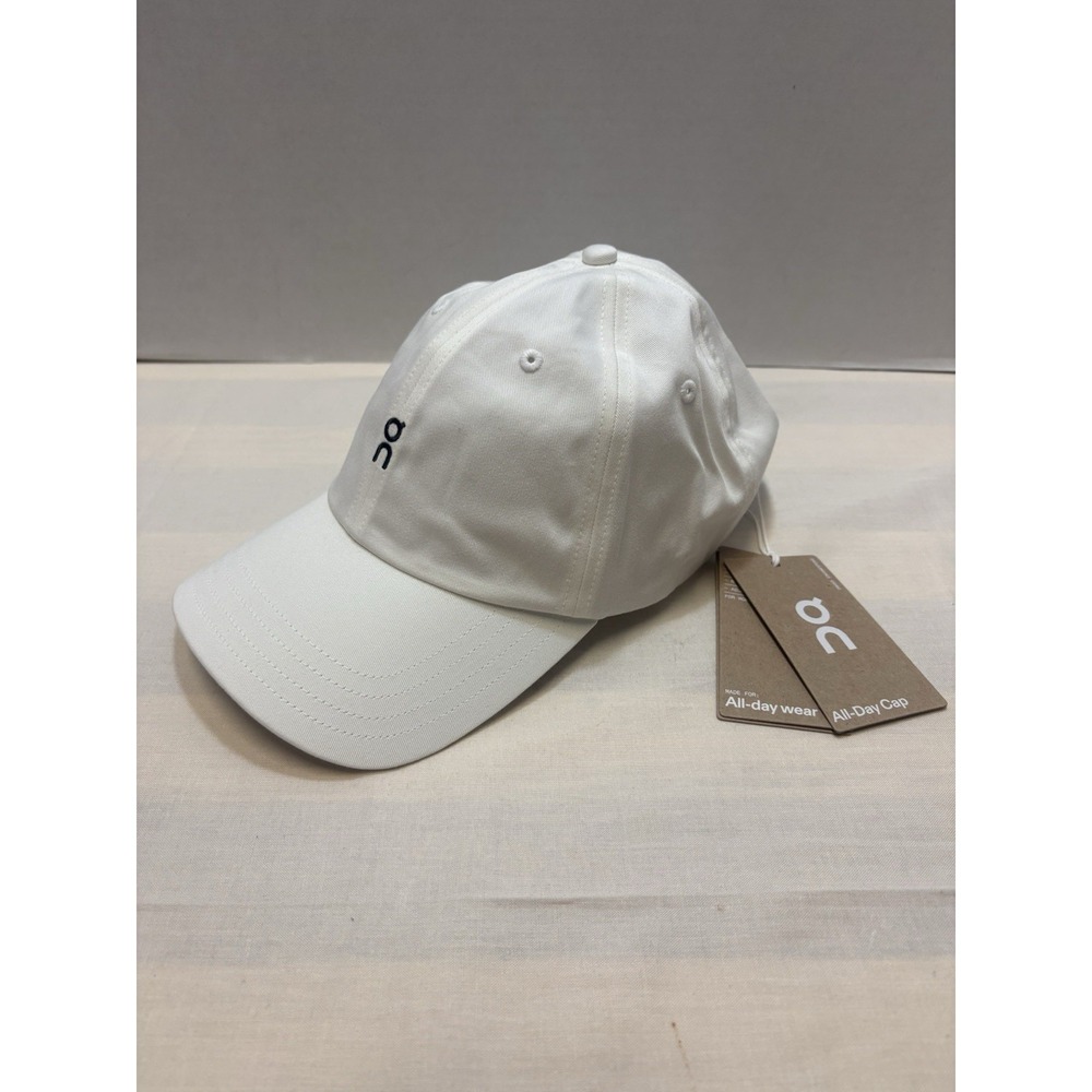 NEW On Cloud Running All-Day Cap Hat Ivory White One Size Organic Cotton NWT